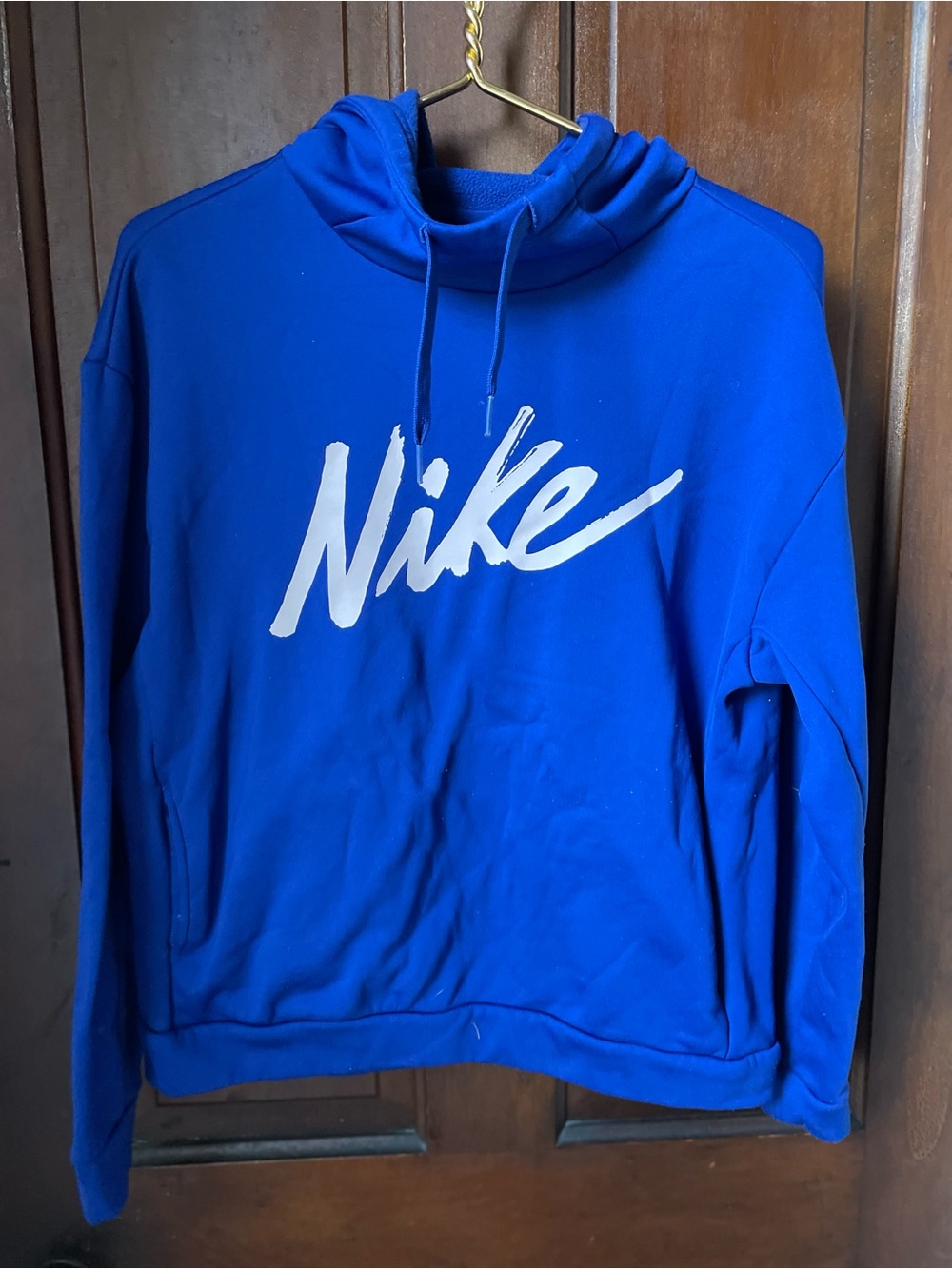 Nike women's small blue athletic hoodie
